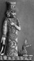 Marduk babiloni főisten szent sárkányával egy Kr. e. 9. századi pecséthengeren.