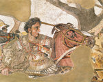 Az isszoszi csatát ábrázoló Alexandrosz-mozaik részlete
