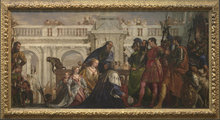 Paolo Veronese: Dareiosz családja Nagy Sándor előtt (1565-1570). A festmény a hadvezér nagylelkűségét fejezi ki.