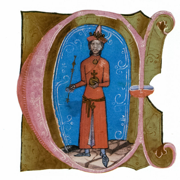 IV. László kun viseletben (Képes krónika)