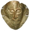 A Schliemann által Agamemnón halotti maszkjának nevezett lelet, amelyet 1876-ban talált Trójánál.