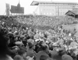 Az MTK hazai közönsége 1929-ben – a kép jól szemlélteti a futball iránti rajongást, noha Slózi ekkor már nem volt a csapat tagja (kép forrása: Fortepan)
