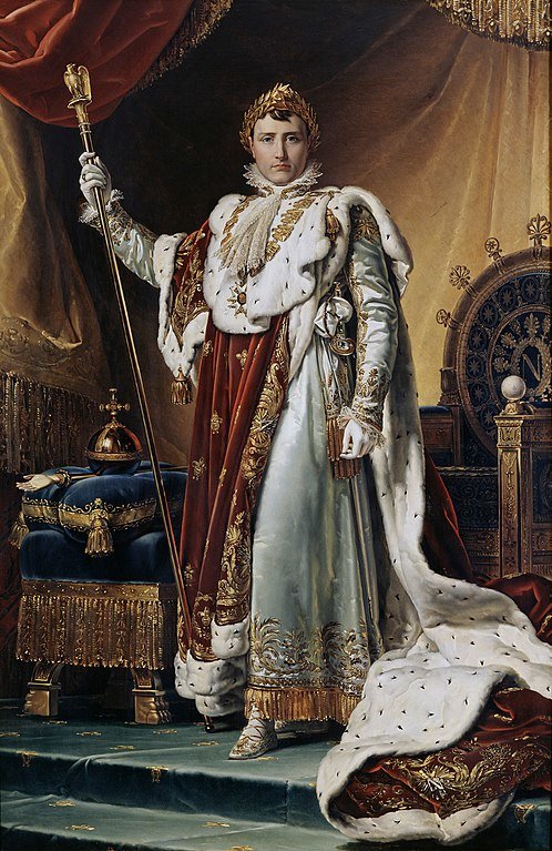 Napóleon koronázási öltözékében (François Gérard festménye)
