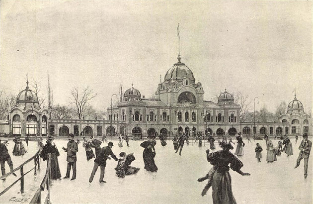 A Korcsolyázó-egylet csarnoka (Vasárnapi Újság, 1898/2)