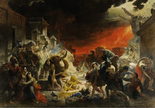 Karl Pavlovics Brjullov festménye Pompeji utolsó napjáról