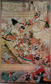 Kubiláj kán serege egy kínai erődöt vesz ostrom alá egy 16. századi illusztráción