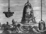 Búvárharangos roncsmentés ábrázolása a 18. századból