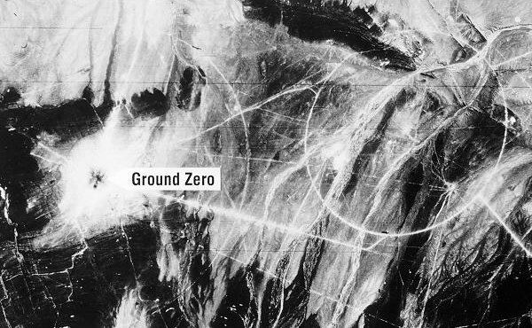 Amerikai műholdfelvétel a Lop Nor kísérleti bázisról