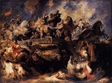 Peter Paul Rubens: Az amazonok harca (1618)