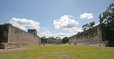 Egy azték pálya maradványai